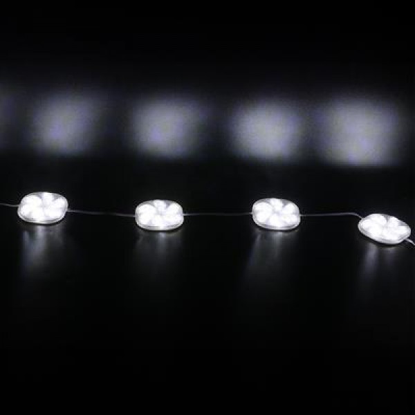 PowerMaster PM-14696 12 Volt 3 Watt Soğuk Beyaz Yanıp Sönen Çakar 6565-2835 Modül Led 65x65x12mm