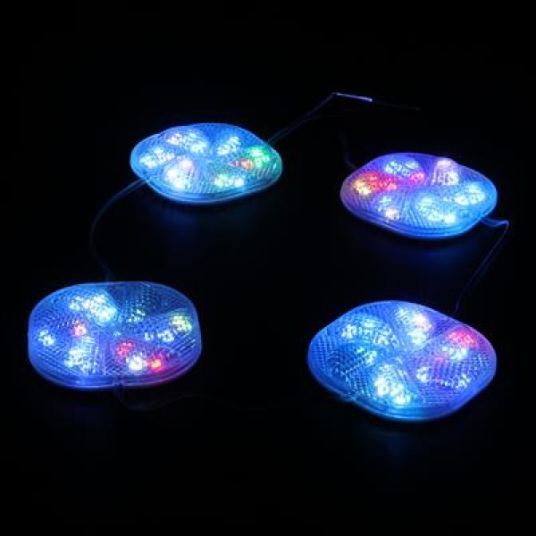 PowerMaster PM-14702 12 Volt 3 Watt RGB Yanıp Sönen Çakar 6565-2835 Modül Led 65x65x12mm