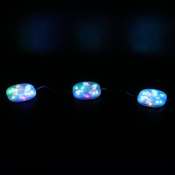 PowerMaster PM-14702 12 Volt 3 Watt RGB Yanıp Sönen Çakar 6565-2835 Modül Led 65x65x12mm