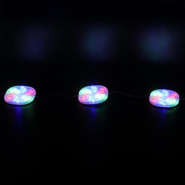 PowerMaster PM-14703 12 Volt 3 Watt Karışık (R+G+B) Yanıp Sönen Çakar 6565-2835 Modül Led 65x65x12mm