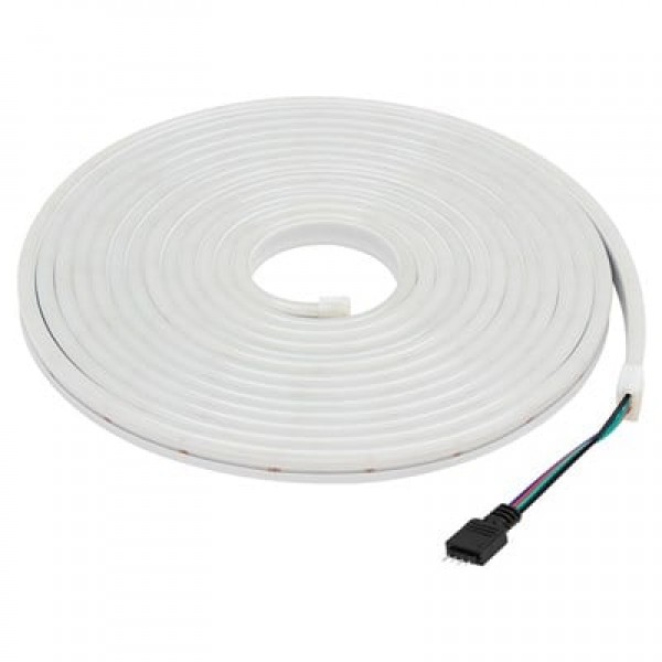 Powermaster PM-17903 Silikon Kaplamalı 12 Volt 5 Metre RGB Neon Led Şerit Aydınlatma