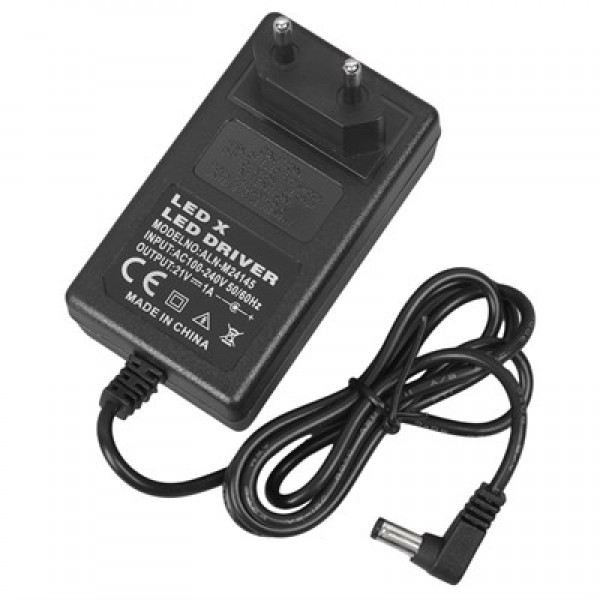 Powermaster PM-19255 21 Volt - 1 Amper - 21 Watt 5.5*2.5 Mm L Uçlu Şarjlı Matkap Adaptörü