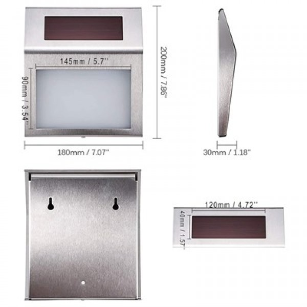 Powermaster PM-24003 Güneş Enerjili (Solar) LED Işıklı Paslanmaz Çelik Kapı Numarası Powermaster PM-24003 Güneş Enerjili (Solar) LED Işıklı Paslanmaz Çelik Kapı Numarası