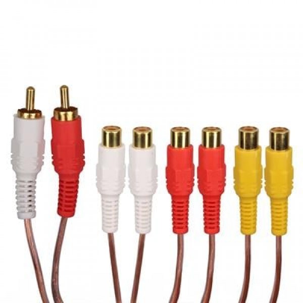 Powermaster 2 Rca Erkek / 6 Rca Dişi 40 Cm Kablo