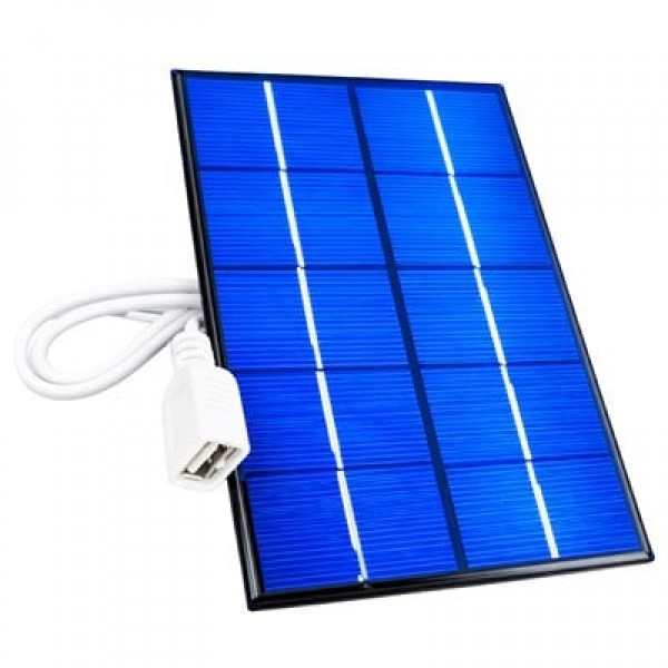 PowerMaster PM-24920 USB Çıkışlı 5 Watt Solar Güneş Paneli