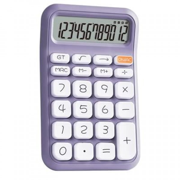 Powermaster PM-25411 Mor 12 Haneli Hesap Makinesi 