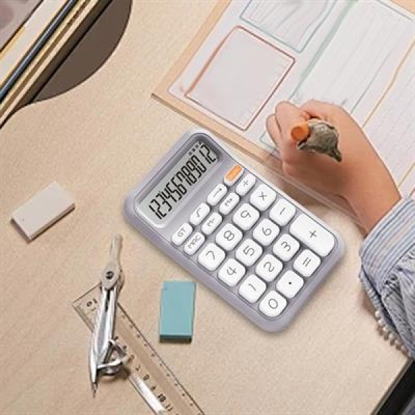 Powermaster PM-25411 Mor 12 Haneli Hesap Makinesi 