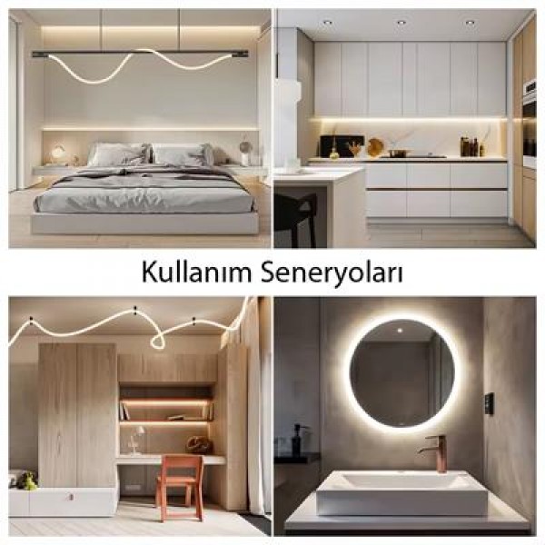 PowerMaster PM-26417 Animasyonlu Bluetooth Neon RGB Kumaş Örgülü Hortum Led 5 Metre 201 Modlu