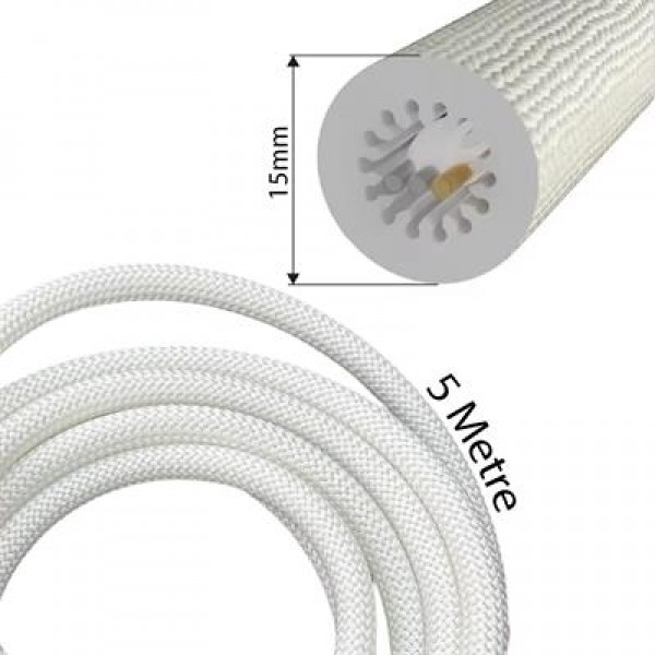 PowerMaster PM-26417 Animasyonlu Bluetooth Neon RGB Kumaş Örgülü Hortum Led 5 Metre 201 Modlu