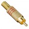 PowerMaster PM-26484 Tos RCA Fiş Metal Gold Erkek Konnektör