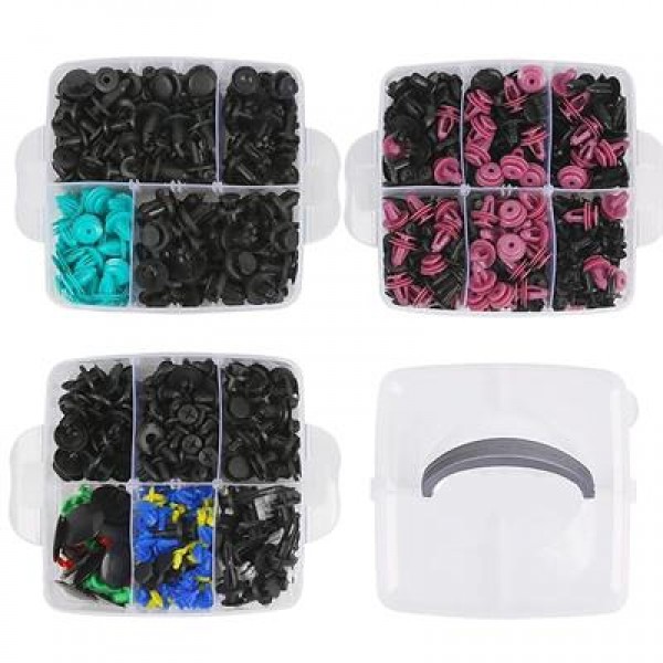 Powermaster PM-26823 Oto Tampon Tutucu Klipsi Plastik Bağlantı Ekipmanları 696'lı Set               