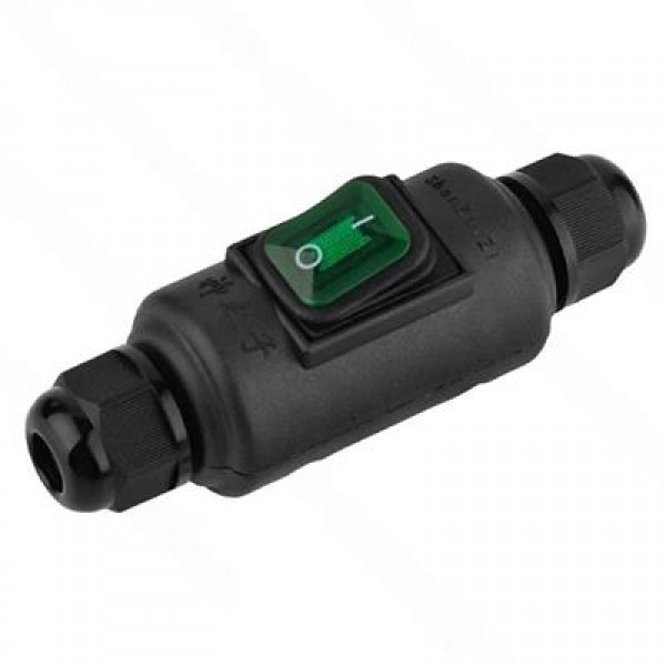 PowerMaster PM-26935 Su Geçirmez Siyah Kablo Switch 4 Pin PowerMaster PM-26935 Su Geçirmez Siyah Kablo Switch 4 Pin
