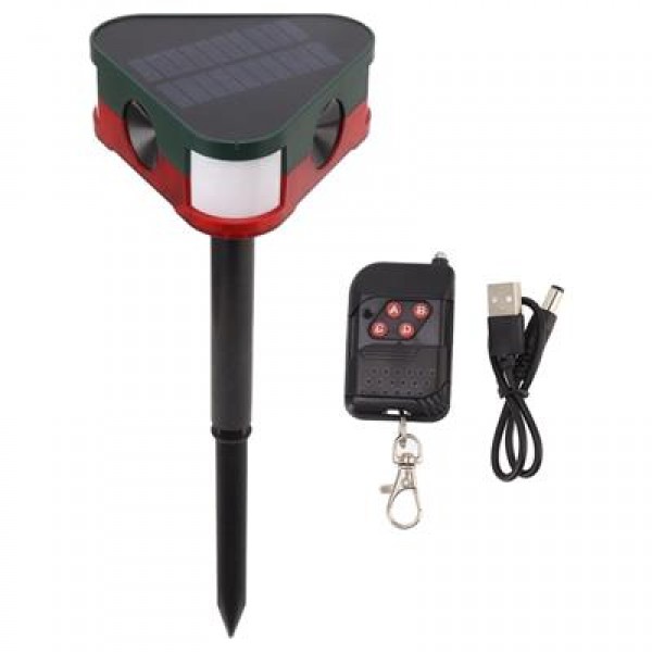 PowerMaster PM-26949 Ultrasonic Sesli Siren Hayvan Kovucu Alarm Cihazı Solar Panelli