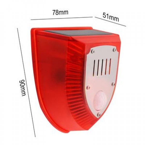 PowerMaster PM-26953 Köpek Silah Sesli Hayvan Kovucu Alarm Cihazı Hareket Sensörlü Solar Panelli