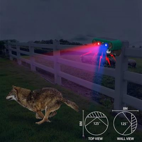 PowerMaster PM-26958 Ultrasonic Sesli Siren Solar Hayvan Kovucu Alarm Cihazı Hareket Sensörlü