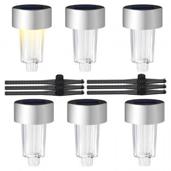 Powermaster PM-26961 Metal Gövdeli Dc 5v Gün Işığı Solar Balkon-Havuz-Bahçe Lambası (6'lı Paket)    