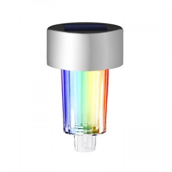 Powermaster PM-26962 Metal Gövdeli Dc 5V RGB Solar Balkon-Havuz-Bahçe Lambası (6'lı Paket) 