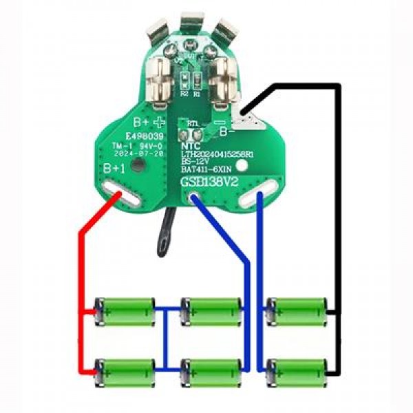 PowerMaster PM-28350 Bosch BAT411 12V Akülü Matkap Uyumlu Batarya Pil Koruma BMS Devresi PowerMaster PM-28350 Bosch BAT411 12V Akülü Matkap Uyumlu Batarya Pil Koruma BMS Devresi