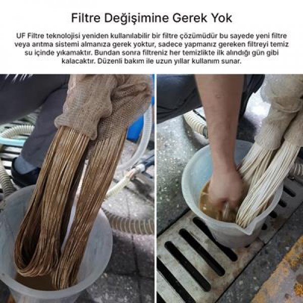 PowerMaster PM-28654 Ana Hat Su Arıtma Sistemi 10.000 L/Saat Paslanmaz Çelik Gövdeli Yıkanabilir UF-PVDF Filtreli