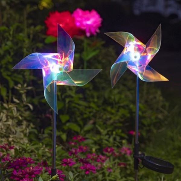 Powermaster PM-29310 Dc 5 Volt Solar Rüzgar Gülü Led Bahçe Aydınlatma 2'li Paket
