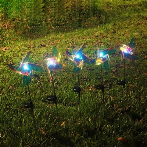 Powermaster PM-29310 Dc 5 Volt Solar Rüzgar Gülü Led Bahçe Aydınlatma 2'li Paket