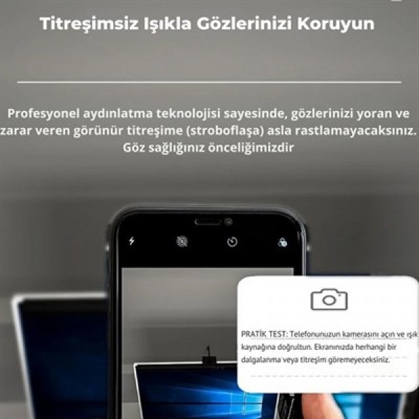 PowerMaster PM-29316 Asimetrik Göz Koruyucu Monitör Işık Barı 61cm 3 Renk Modlu