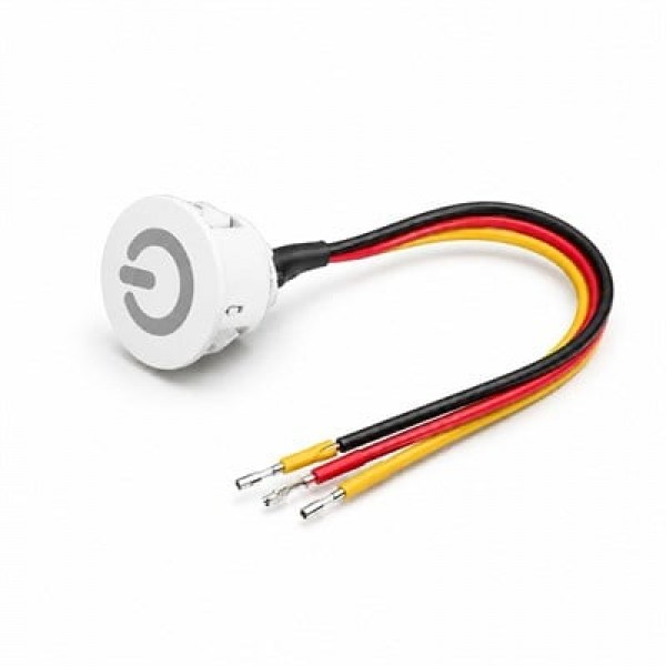 Powermaster PM-30775 5V 13 mm Kablolu Beyaz LED Dimmer Switch Buton Powermaster PM-30775 5V 13 mm Kablolu Beyaz LED Dimmer Switch Buton