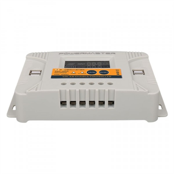 Powermaster PM-30A 12V-24V 30 Amper 4 USB Çıkışlı Dijital Ekranlı Solar Şarj Regülatörü