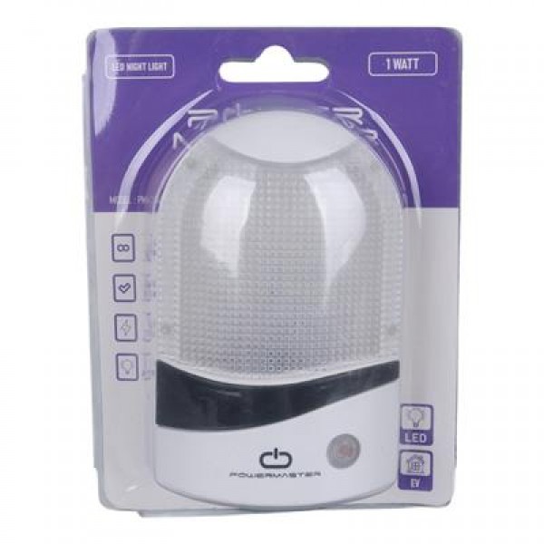 Powermaster PM-34096 1 Watt Ledli Fotoselli Sensörlü Gece Lambası
