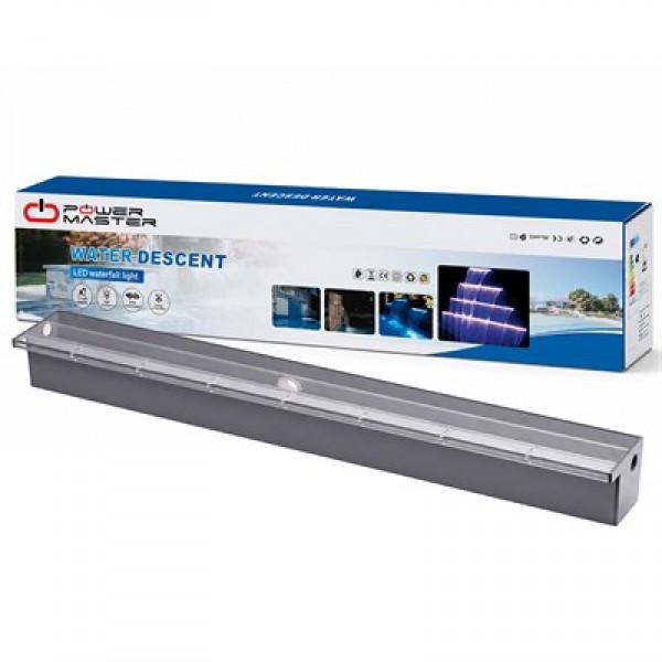 Powermaster PM-37795 Havuz ve Bahçe Şelale Başlığı 90cm RGB LED'li Uzaktan Kontrollü Powermaster PM-37795 Havuz ve Bahçe Şelale Başlığı 90cm RGB LED'li Uzaktan Kontrollü