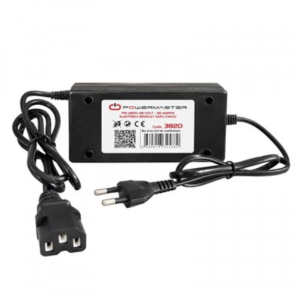Powermaster PM-3820 48 Volt - 38 Amper Elektrikli Bisiklet Şarj Cihazı