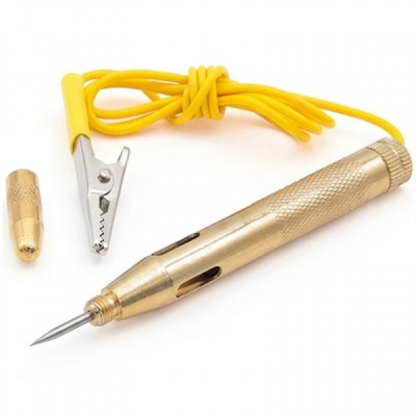 Powermaster PM-38818 Spiral Kablolu Kalem Tip Metal Voltaj Test Cihazı Powermaster PM-38818 Spiral Kablolu Kalem Tip Metal Voltaj Test Cihazı