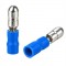 PowerMaster PM-39062 1,5-2,5mm2 Kesit 21,5x4x5,5mm Soket Mavi İzoleli Kablo Pabucu (100'lü Paket)