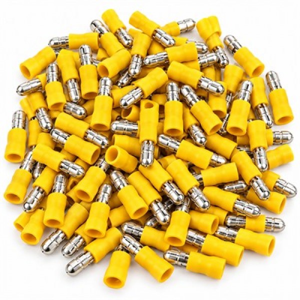 PowerMaster PM-39082 4-6mm2 Kesit 25x7x5mm Soket Sarı İzoleli Kablo Pabucu (100'lü Paket) PowerMaster PM-39082 4-6mm2 Kesit 25x7x5mm Soket Sarı İzoleli Kablo Pabucu (100'lü Paket)