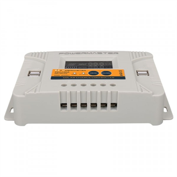 Powermaster PM-40A 12V-24V 40 Amper 4 USB Çıkışlı Dijital Ekranlı Solar Şarj Regülatörü