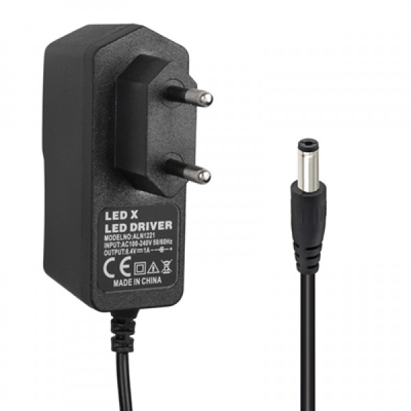 Powermaster PM-5401 8.4 Volt 1 Amper Lityum Pil Şarj Cihazı Adaptörü (5.5x2.5 Uç)