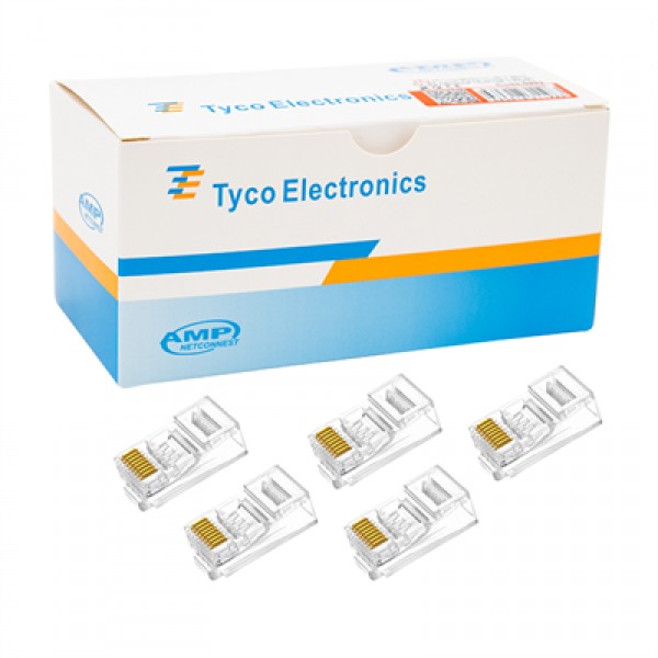 PowerMaster PM-5992 AMP Cat6 RJ45 CAT5/6/7 Konnektör (100'lü Paket)