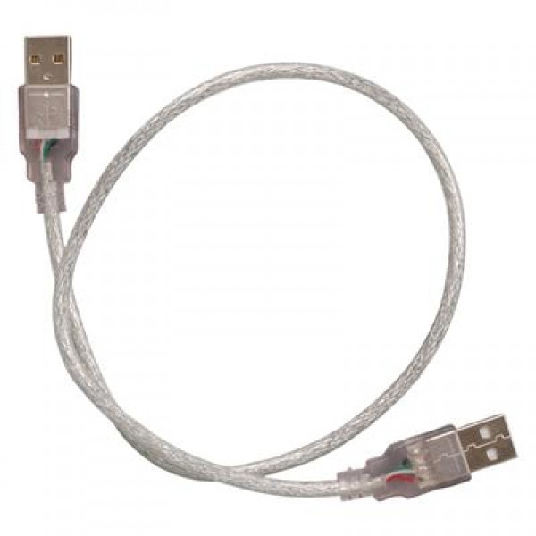 Powermaster PM-8609 Şeffaf 50 Cm Usb Erkek-Erkek Kablo