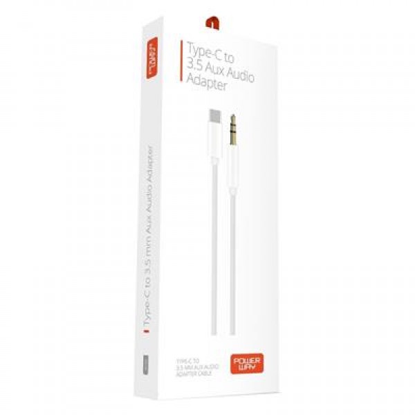 Powerway AC06 TYPE-C TO 3.5mm AUX Kulaklık Jack Çevirici 1 Metre