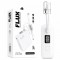Powerway FLUX 10.000 mAh 22.5W Entegre Kablolu Hızlı Şarj Powerbank Beyaz