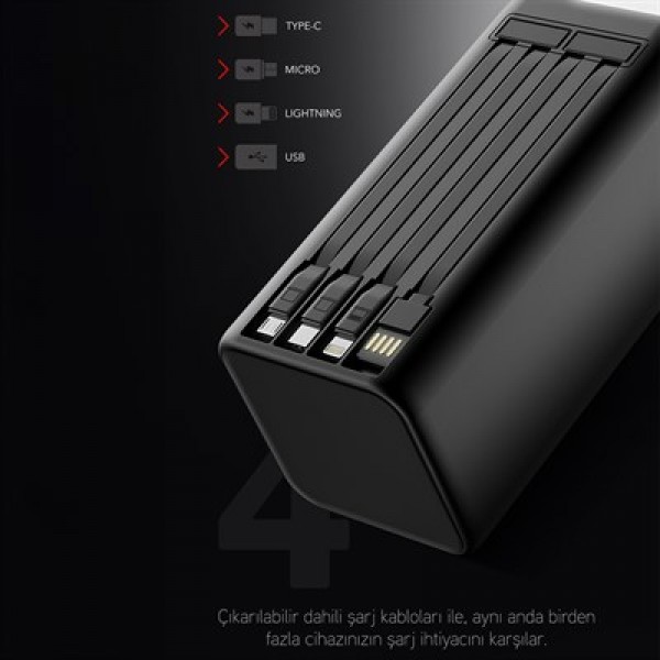 Powerway PD80 (PD22.5W) 80.000 Mah Dijital Göstergeli Powerbank