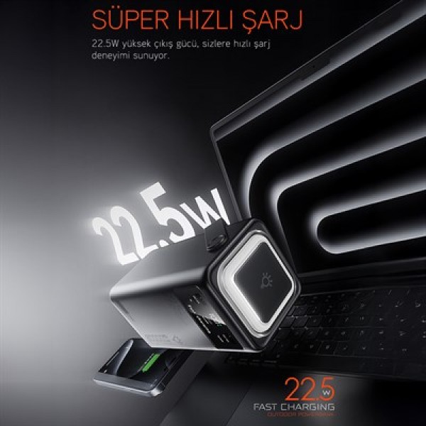 Powerway PD80 (PD22.5W) 80.000 Mah Dijital Göstergeli Powerbank