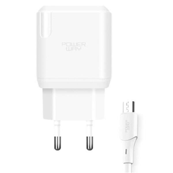 Powerway QCM30 18W Hızlı Şarj Adaptörü + Micro USB Kablo Seti
