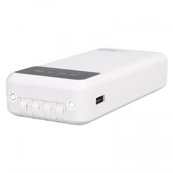 POWERWAY T20 KENDİNDEN KABLOLU DİJİTAL EKRAN 20.000 MAH BEYAZ POWERBANK