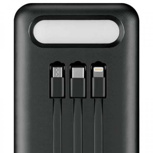 Powerway TX80 80.000mAh Kablolu Dijital Göstergeli Gerçek Fener Işıklı Kamp Siyah Powerbank