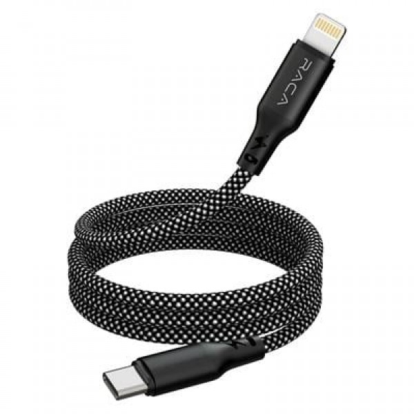 Raca RC20L 35 Watt Type-C to Lightning Manyetik Şarj Kablosu (1 Metre) - Siyah