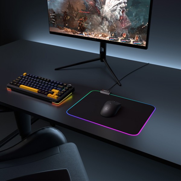 Rampage MP-21 Pulsar M Rgb Ledli 252X328X3 Mm Siyah Oyuncu Mouse Pad