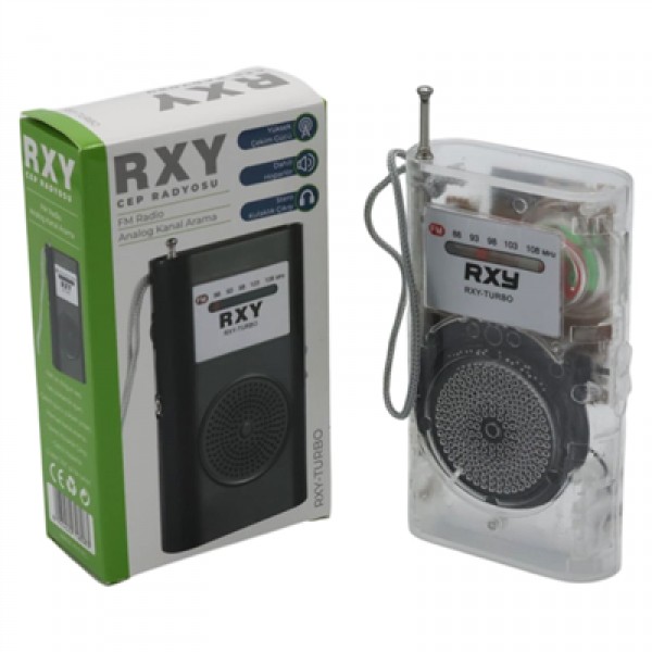 Roxy RXY-Turbo Cep Tipi Mini Analog Fm Radyo