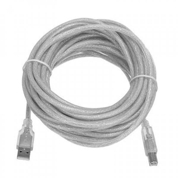 S-Link SL-U2007 7 Metre USB2.0 Yazıcı Kablosu Şeffaf Kalın Örgülü Yazıcı ve Tarayıcı Bağlantı Kablosu S-Link SL-U2007 7 Metre USB2.0 Yazıcı Kablosu Şeffaf Kalın Örgülü Yazıcı ve Tarayıcı Bağlantı Kablosu