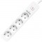 S-Link SPG401S Beyaz 1.5Mm Bakır 1.5 Metre Kablolu 750 Joule 4'lü Anahtarlı Akım Korumalı Priz